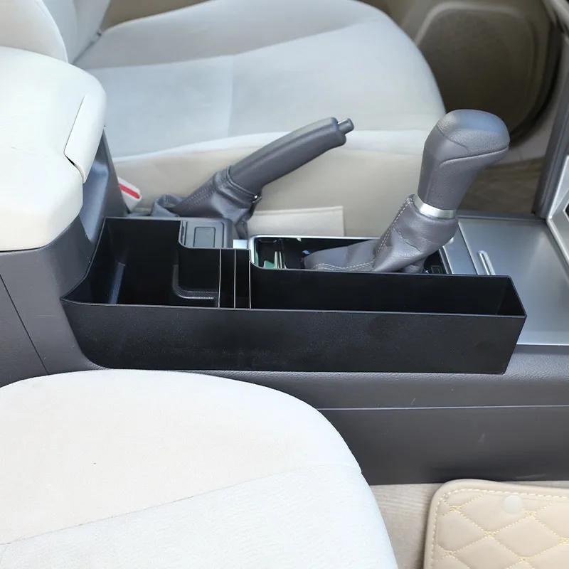 ABS Black Center Console Side Storage Box Multi-Function Mobile Phone Tray For Toyota Land Cruiser Prado FJ150 150 2010-2019