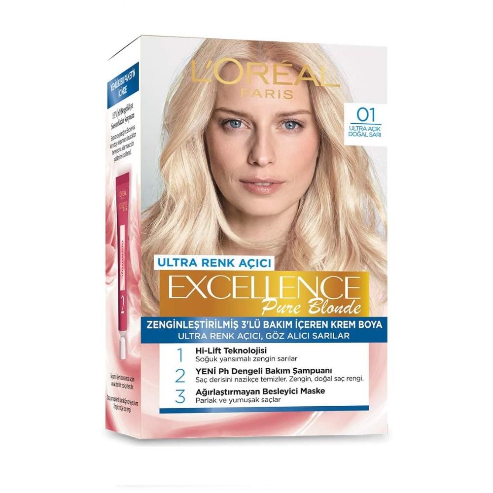 

Краска для волос L Oreal Paris Excellence Creme 01 Ультрасветлый натуральный блонд