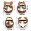 Exquisite Finger Thumb Piano Marimba Musical Instrument 8 Keys Thumb Piano Portable Wood Finger Piano Easy Use