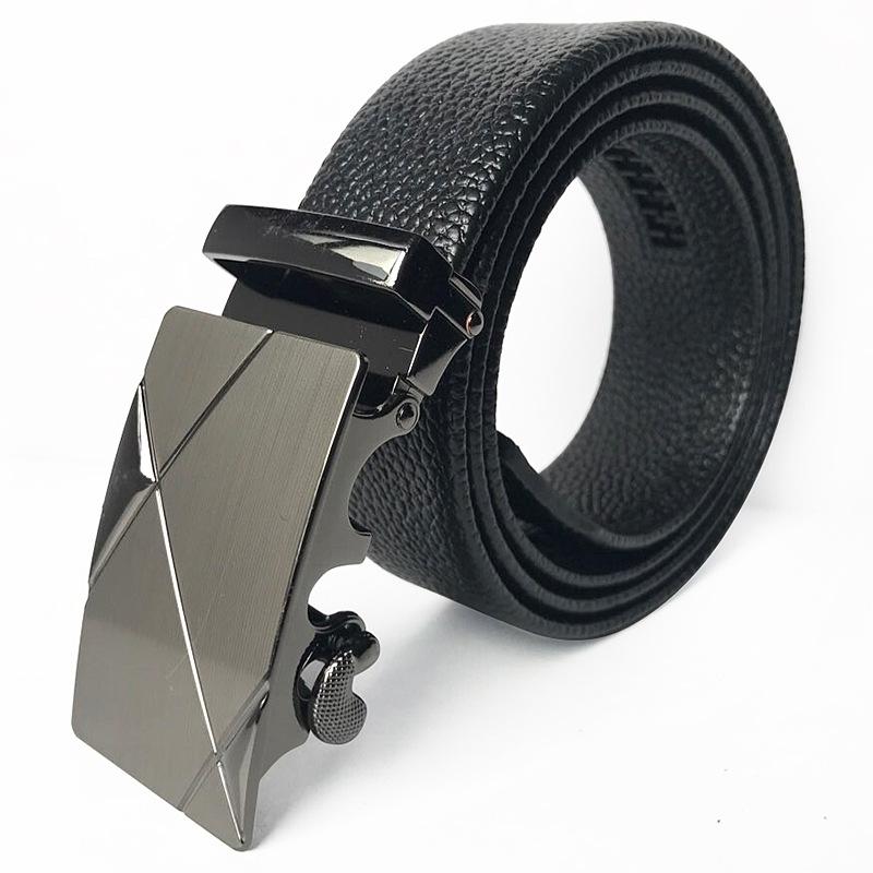 Mary Men's Leather Belt Comfort zaklapávací pásek Mikrovlákno odolné proti poškrábání