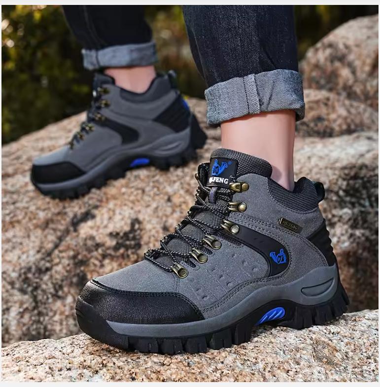 Trendy Classic Men Ankle Boots Wear Resisting Hiking Shoes Cow Suede Men Boot Comfortable Walking Sneaker For Man Tactical Shoes