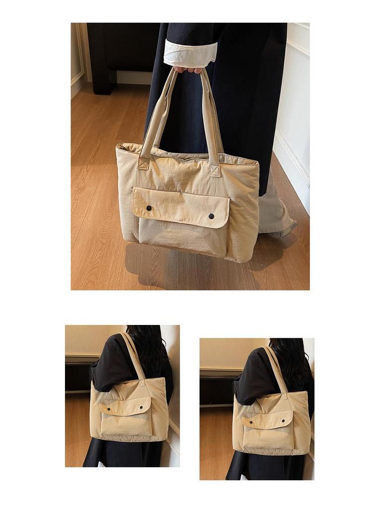 Japanese Harajuku Canvas Shoulder Bag for College Students - Women's Crossbody Tote