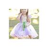 [TaiTas] Princess Dress Cosplay Child One Piece Tulle (130, Rapunzel)