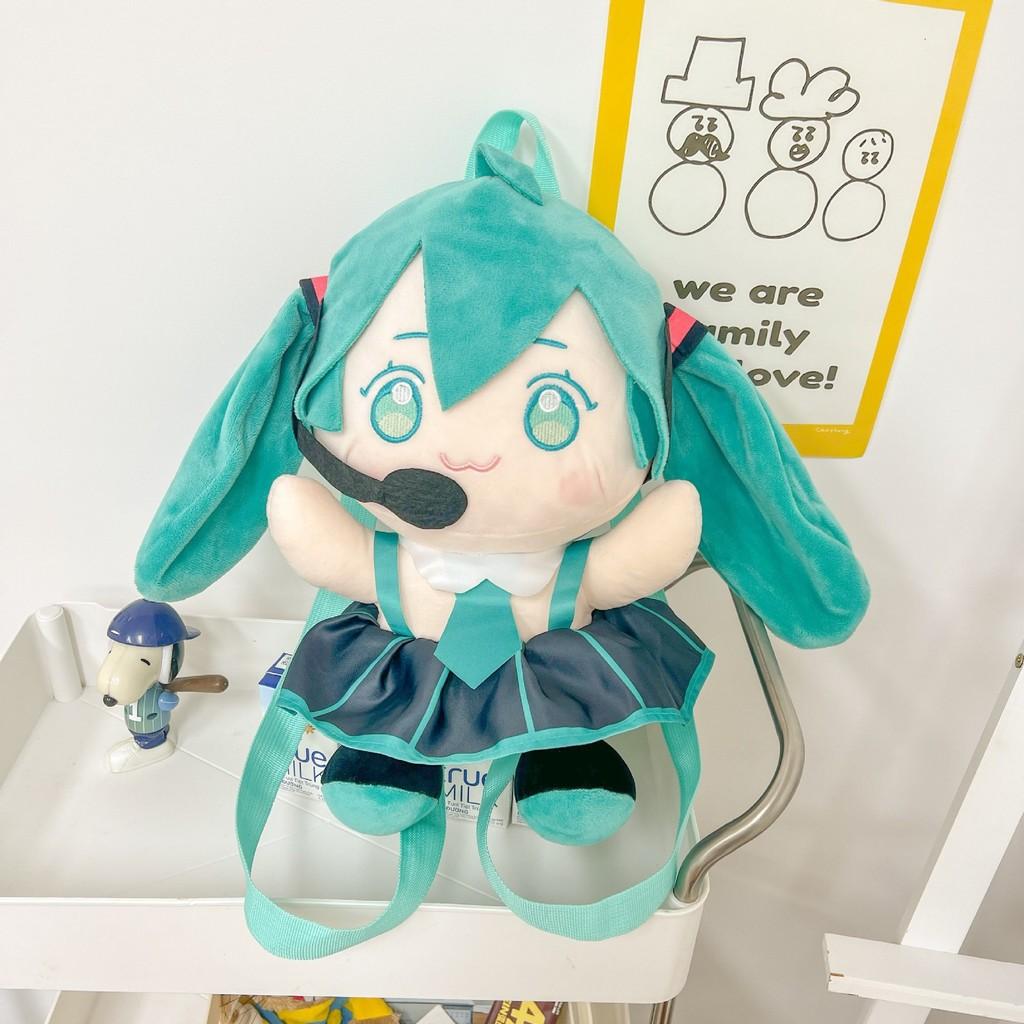 Soft Hatsune Miku Plush Anime Backpack With Breathable Design For Gift Girls