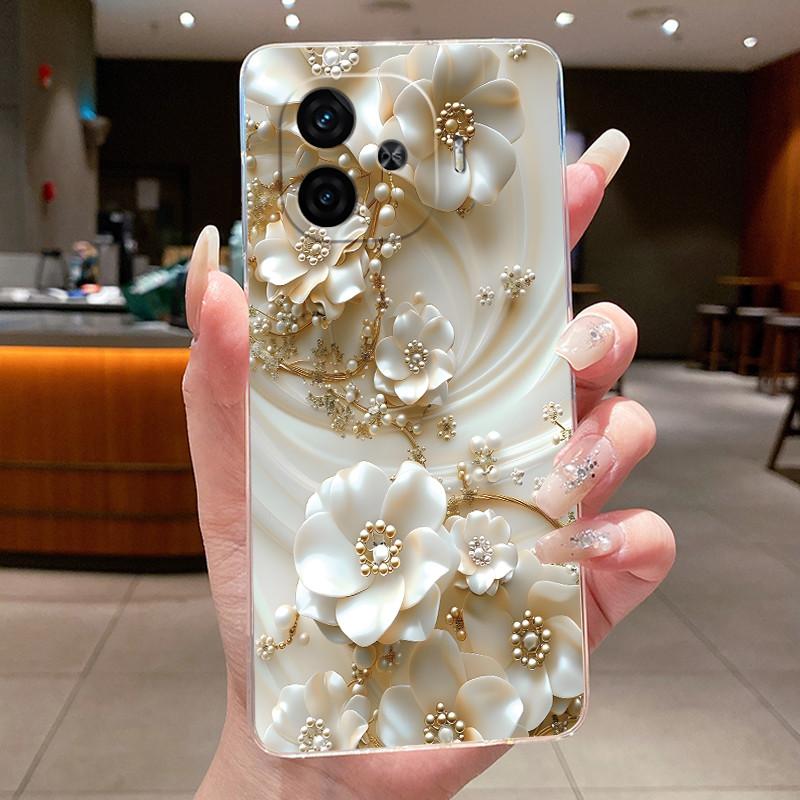 Case For Vivo IQOO Z9 Turbo Turbo+ Neo 10R Capa Flower Butterfly Protective Shell For Vivo Y200 GT Soft Silicone TPU Phone Cover