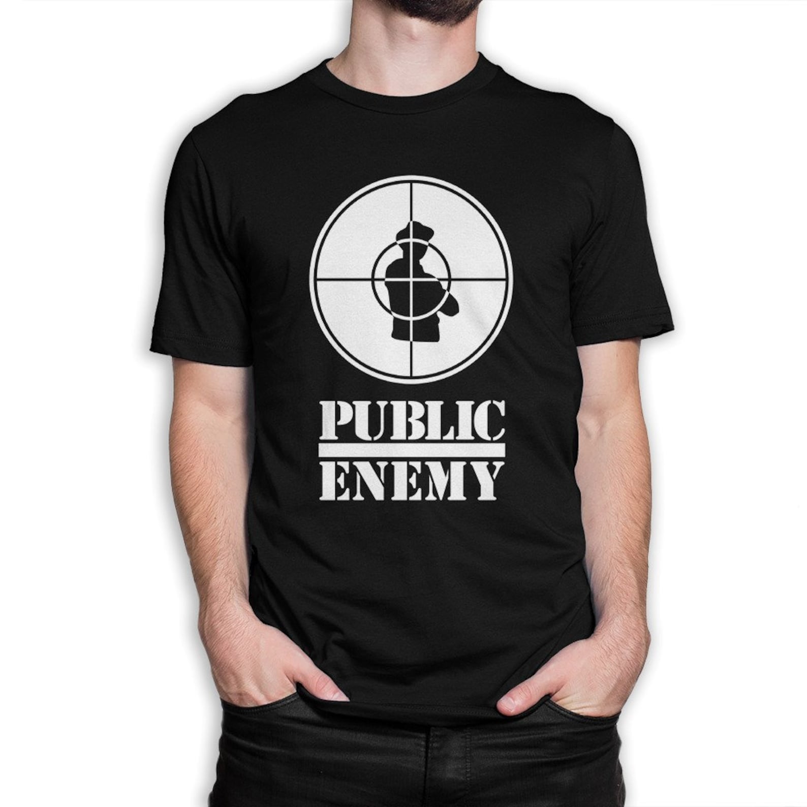Public Enemy Logo T-Shirt, Men s Women s Sizes (met-086) S