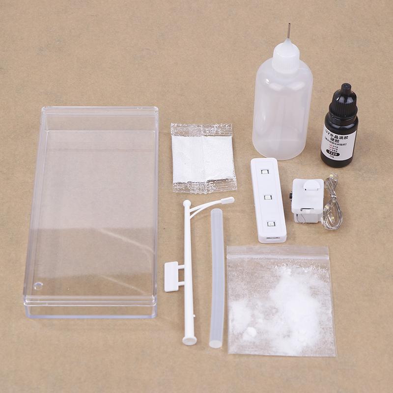 Diy Street Light Toy Creative Simulation Snow Scene Street Light Kit Night Light Toys Handmade Material Package With Gift Bag