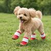 Breathable Dog Mesh Shoes Rubber Sole Adjustable Dog Paw Protectors Hollow Out Wear-resistant Anti-Slip Dog Boots