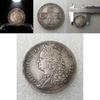 Antique Brass Coin Replica With Silver Plating For Vintage Collectors And Home Decor