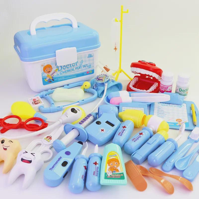 Kids' Doctor Toy Set with Medical Tools and Storage Box