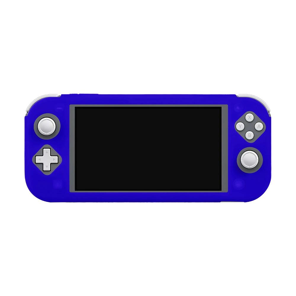 Silicone Case for Nintendo Switch Lite Non-Slip Cover Half Pack Case TPU Soft Rubber Solid Color Protective Shell for SwitchLite