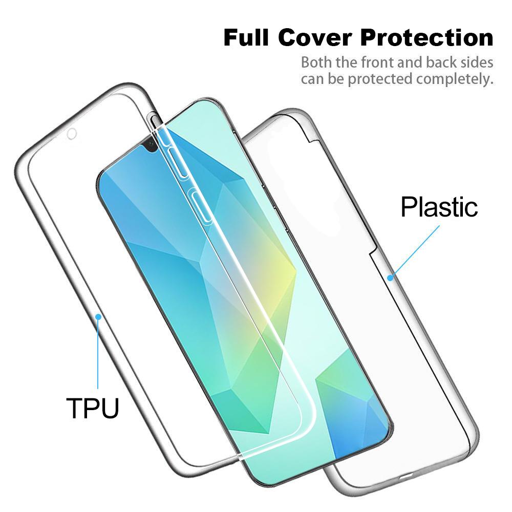 360 Full Body Double Case for Samsung Galaxy A16 Transparent Soft TPU Silicone Cover For Samsung A16 A15 A 16 15 4G 5G Galaxya16