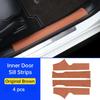 For Mercedes Benz C-Class 2023 Car Door Kick Mat GLC 300L Car Seat Anti-Kick Mats C260L Car Door Sill Strips Protective Stickers