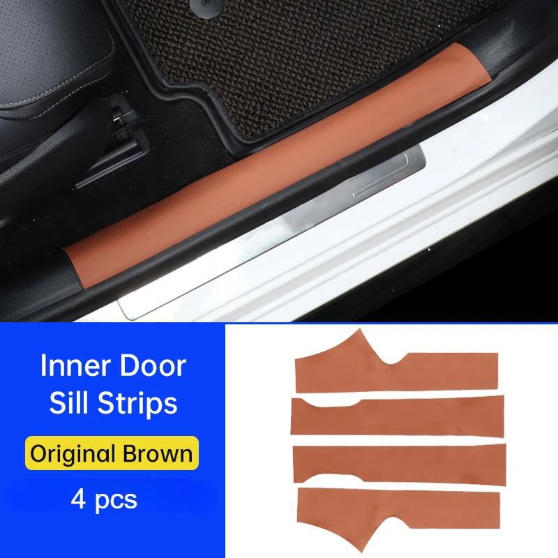 For Mercedes Benz C-Class 2023 Car Door Kick Mat GLC 300L Car Seat Anti-Kick Mats C260L Car Door Sill Strips Protective Stickers