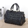 Leather Women'S Bag Bohemian Design Cowhide Color Contrasting Messenger Bag Doudou Bag Women'S Handbag