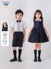 Children's Short-Sleeved Summer School Uniform for Kindergarten and Primary School Choir and Graduation.