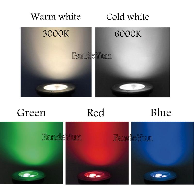 Dimmable Outdoor Lighting 3W 6W 10W 18W Garden Yard Step Stairs Floor Deck LED Recessed Inground Lamps LED Underground Spotlight