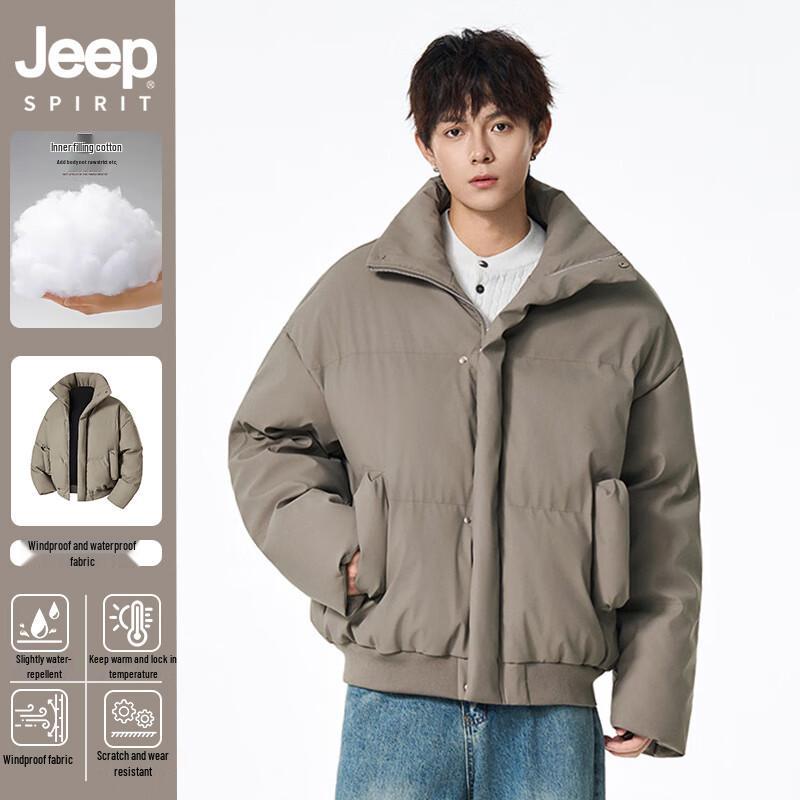 Jeep Spirit Winter Stand-Collar Padded Jacket