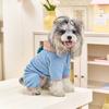 Fleece Dog Costume Autumn Winter Pet Jumpsuit Hoodies Dog Clothes Four Legs Clothing Puppy Coat Chihuahua Bichon Yorkie Pajamas