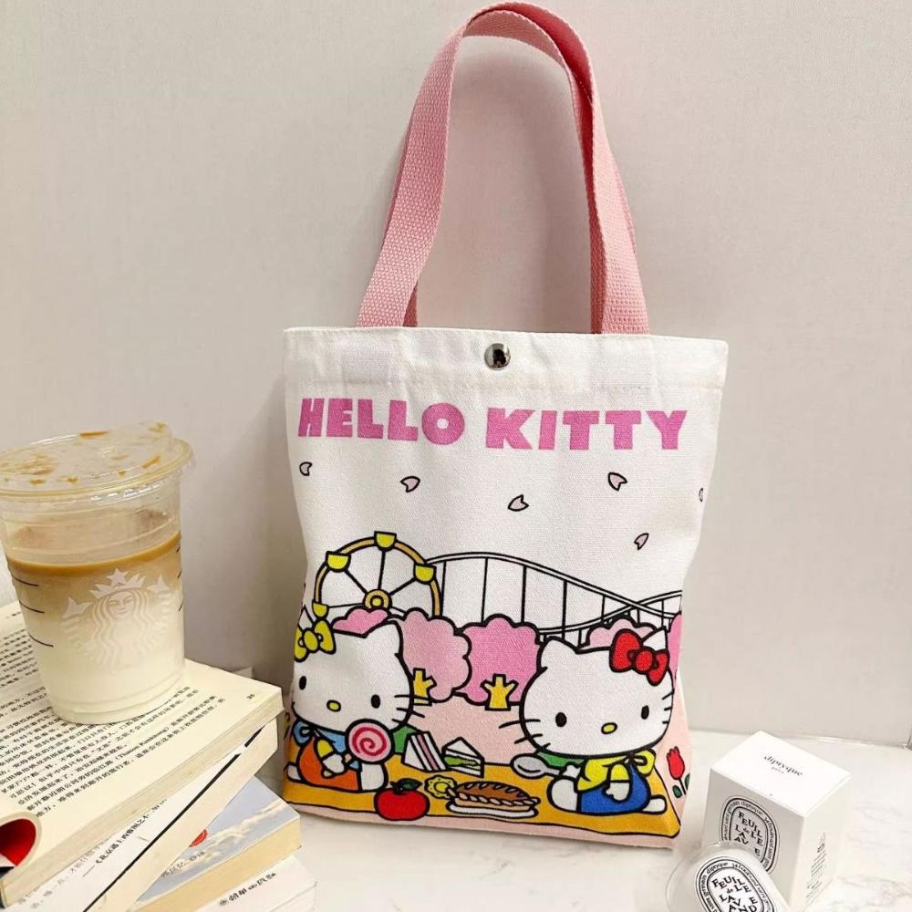 Hello Kitty Women s Handbags cute cartoon new cat bag Kawaii canvas Handbag women shoulder Pouch underarm tote bag