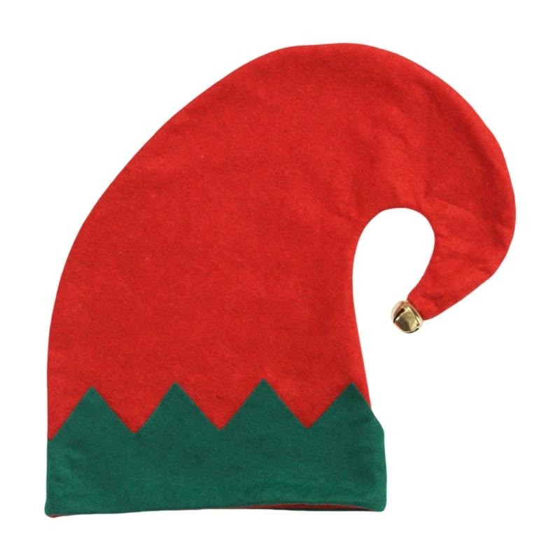 Fröhliche Elfenmütze mit Glöckchen Unisex Beanies Mütze Slouch Weihnachten Kopfbedeckung Baggy Mütze Slouch Beanies Schelmischer Elf