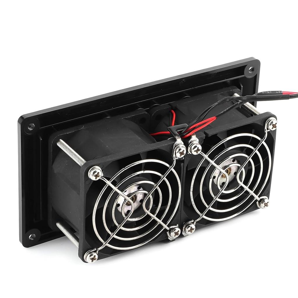 RV Vent Fan, 12V 15W RV Fridge Fan Side Ventilation Exhaust for Motorhome Trailer Caravan Appliances Range Hood Vent