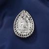 Vintage Rhinestone Angel's Tears Brooch – Women's Coat Corsage Accessory