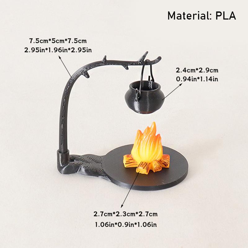 

1:12 Dollhouse Miniature Miniature Hanging Stove Model Flame Decoration Furniture Home Model Decor Toy Doll House Accessories