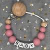 Baby Pacifier Clip Personalised Name Dummy Nipple Holder Chains Newborn Feeding Newborn Custom Pacifiers Clip Chew Teething Toys