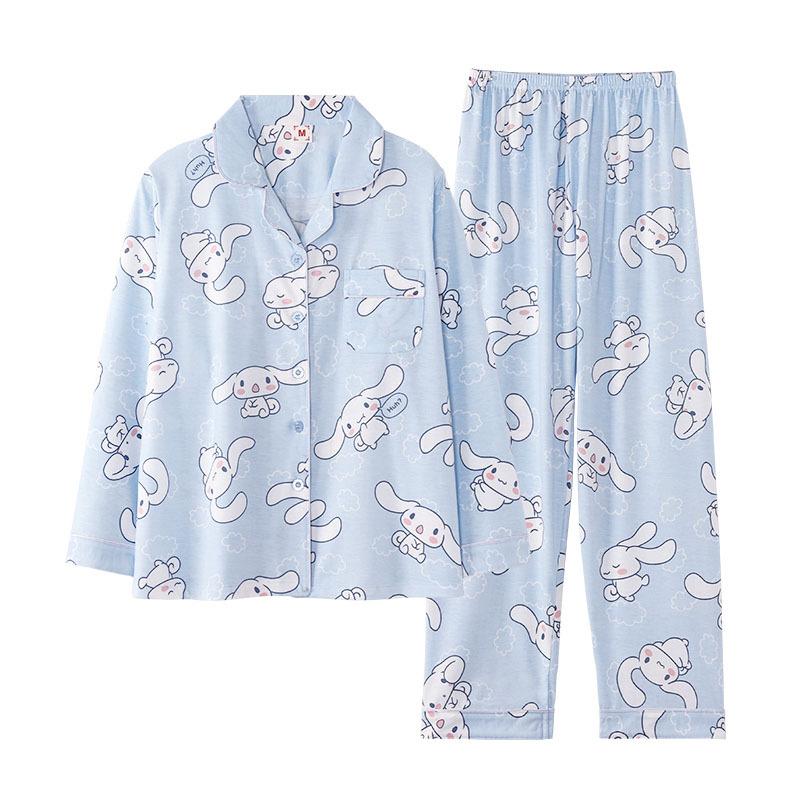 GMXIA Pajamas for Girls In Spring and Autumn Are Cute and Casual. They Are Long-sleeved and Long-pants Home Wear That Can Be Worn Over Two Sets