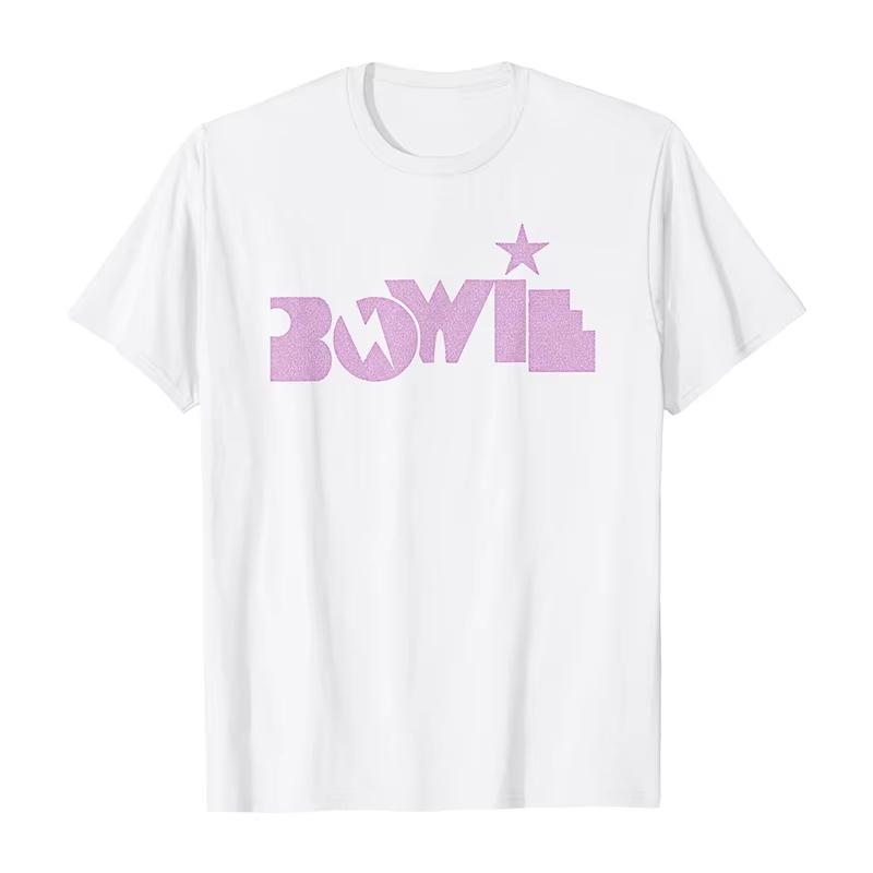 Hot Sale Rock Singer American Retro David Bowie Classic Poster Graphic Print T-shirt Men Women Summer New Tee Streetwear Fashion Loose Oversized Top