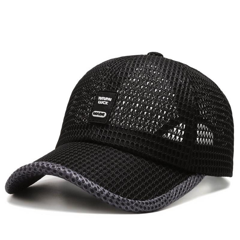 Full Mesh Baseball Cap,Quick Dry Baseball Cap Summer Mesh Sports Run Cap Adjustable