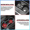 PU Leather Slot Non-slip Coaster Mat Car Cup Holder Pad For Volvo 240 C70 S40 S50 S60 S70 S80 S90 V40 V50 V60 V90 XC40 XC60 XC90 Vnl Truck
