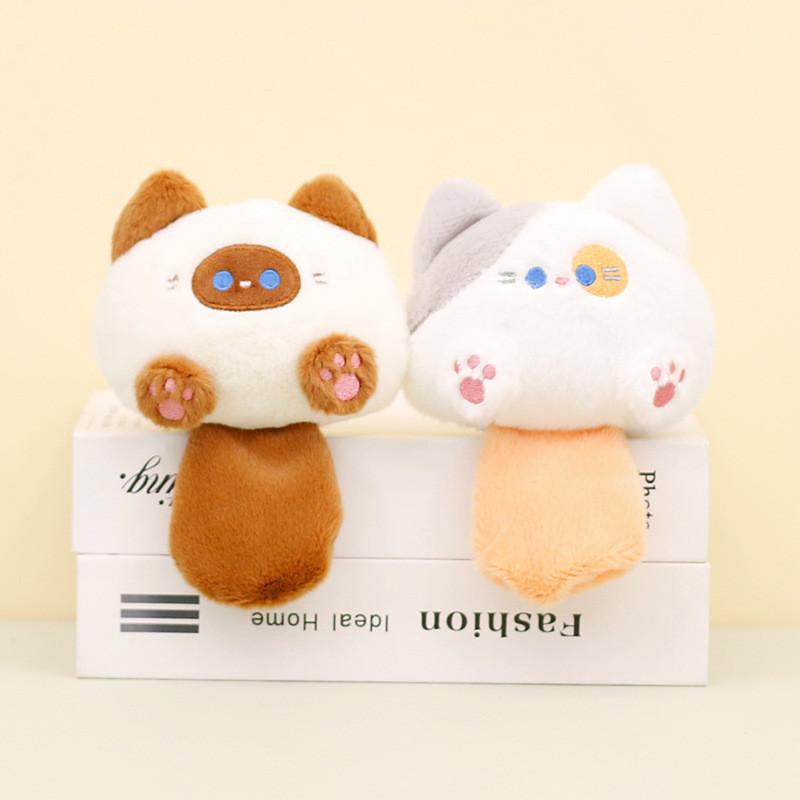 Cuddly Starry Sky Cat Plush Keychain Cute Kitty Wedding Throw Stuffed Doll