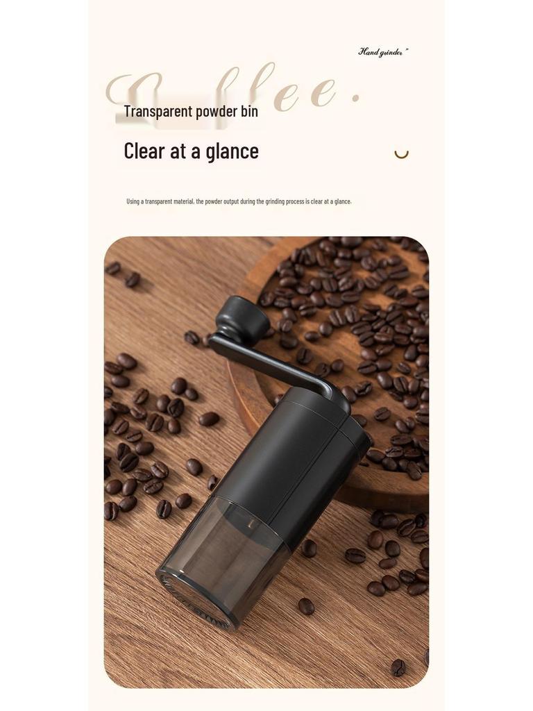 Premium Hand-Crank Portable Coffee Grinder with Adjustable Coarseness