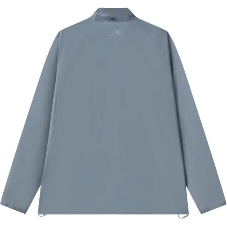 Fila Solid Color Stand Collar Zip Jacket Men Jackets Gray Blue F11M327701F-BU