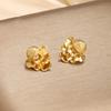 Vintage Earrings Flowers Ear Studs For Girl Simple Jewelry Fashion Classic Earrings Jewelry Party Gifts