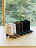 Komorebi Museum 3Colors_Lamb Shearling Slim Toe Ankle Boots I Km429