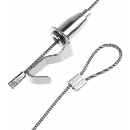 Augsion Picture Rail Wire Rope Sling, Factory-Made, Quality Guaranteed, Stainless Steel Rail, Wire, Hook, Swivel Fittings, Hanging Fittings, for Frame