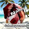 Custom Name Personalized Karol G Print Umbrella, Auto Open Close, 8‑Rib Sturdy Frame, Commute Camping Hiking Use, Birthday Gift