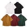 American Style Men's Summer Clothes  Y2k Vintage Short Sleeve Shirts Casual Tops Blouse Streetwear T-Shirts For Men