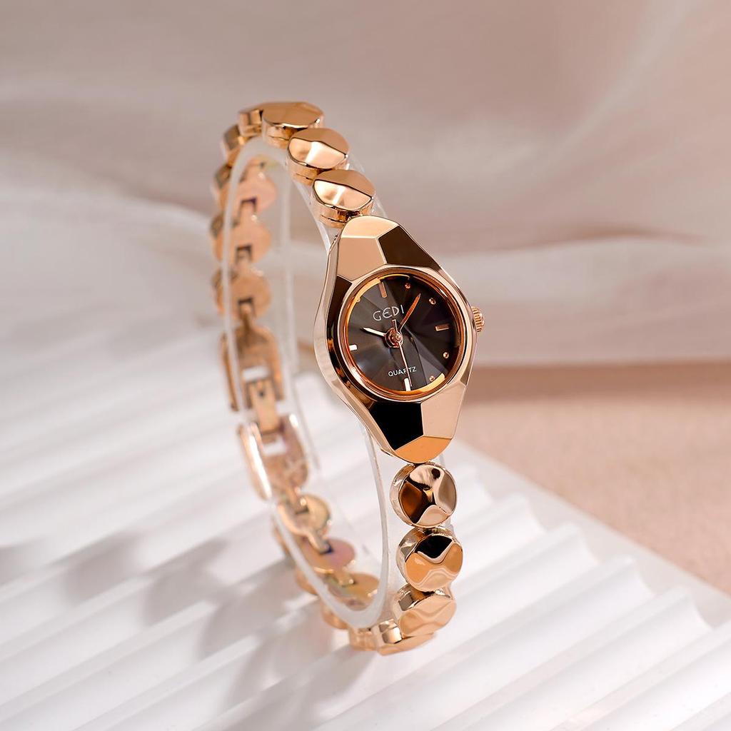 Brățară Aliaj Gedi Ceas Quartz Stil Studențesc - Ceas de Damă Mic și Exquis