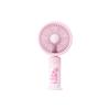 Small Handheld Fan for Desktop And Bed, USB Rechargeable Low Noise Three-Speed with Base, Portable Mini High-Power Electric Fan Pink