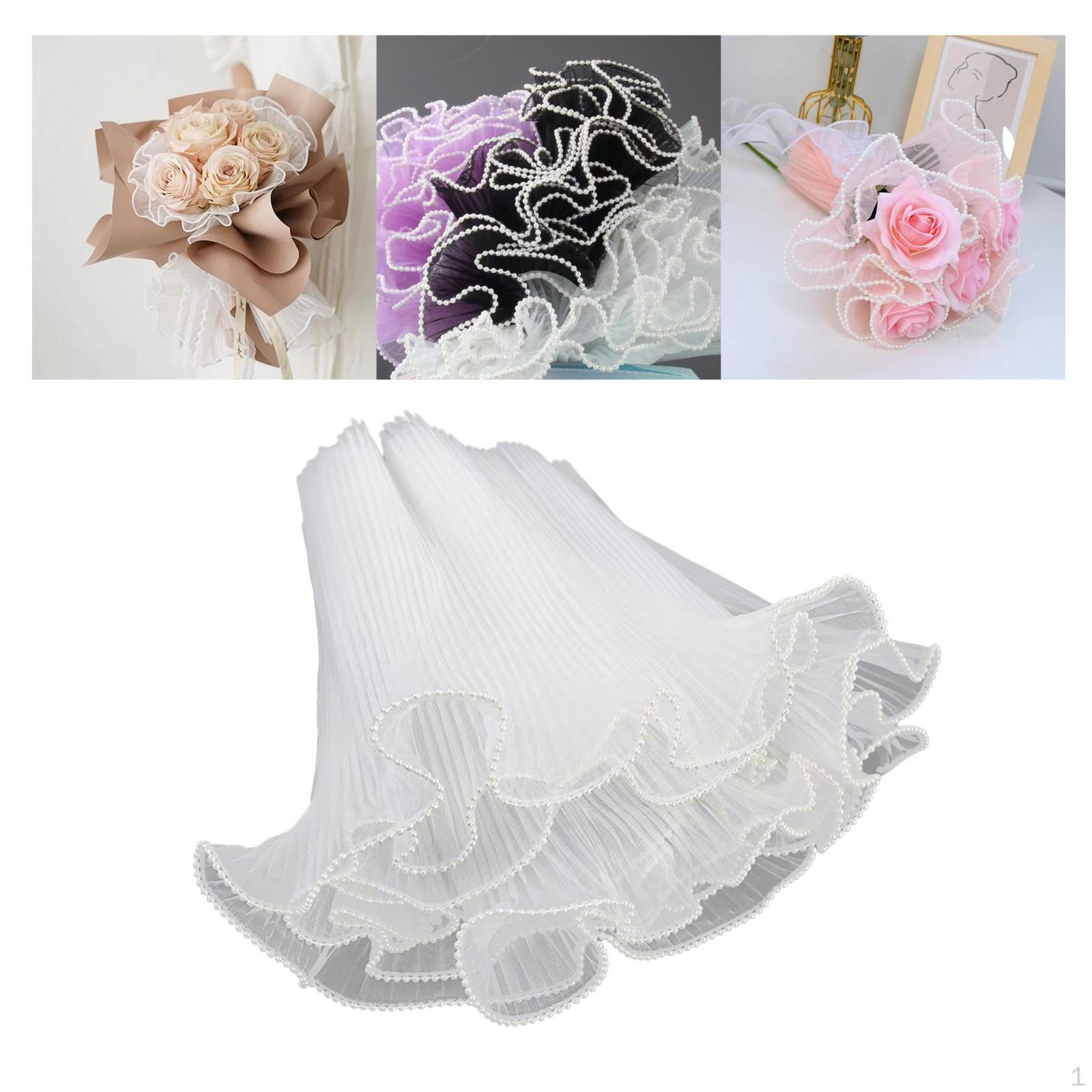 

Упаковочная сетка для букета, бумажная цветочная декоративная сетка на день рождения белый