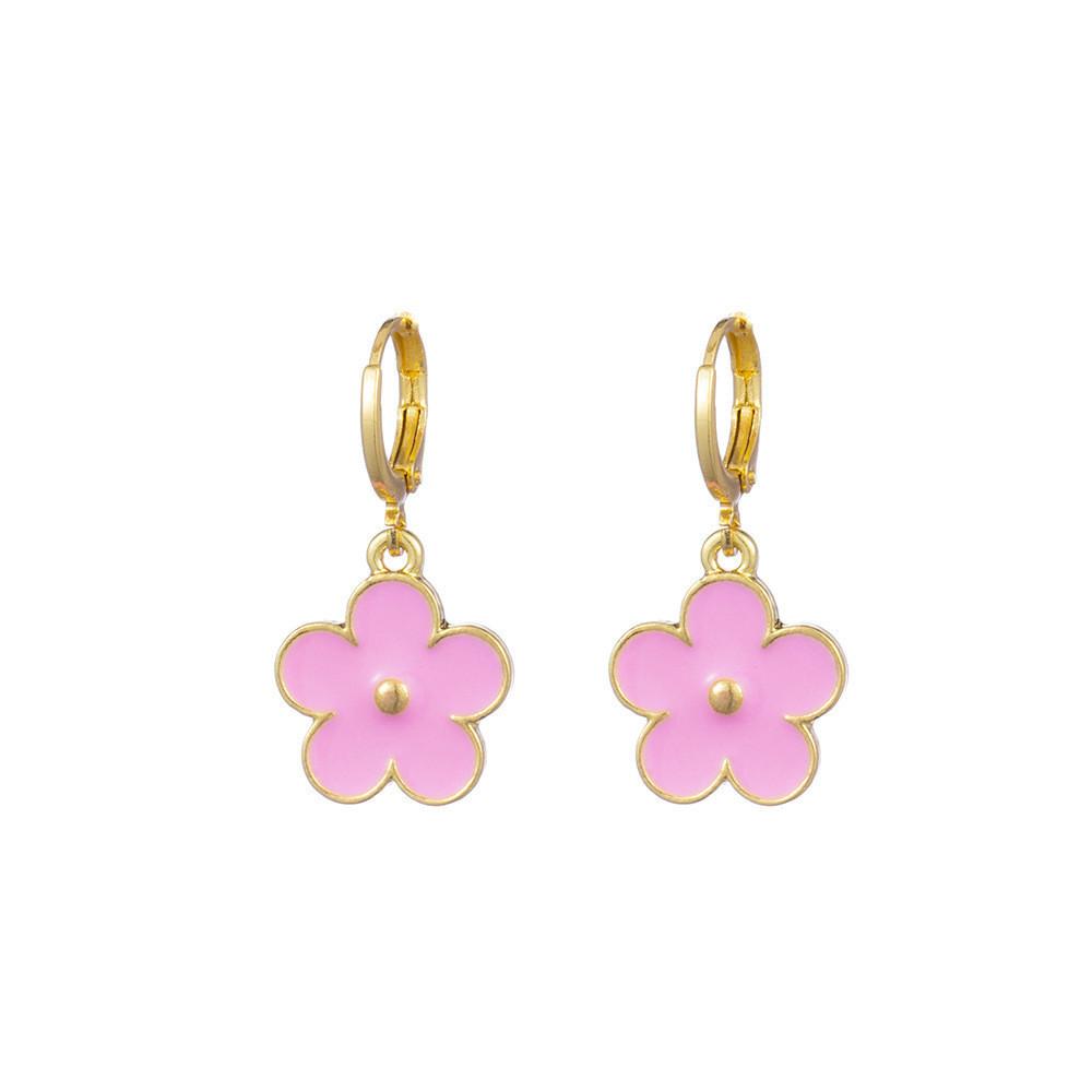 Trendy Alloy Rose Butterfly Cloud Earrings Fashionable Geometric Shapes For Street Style Photography