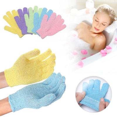 Moisturizing Five Fingers Bath Gloves Massage Sponge Bathing Cleaning Gloves  Bathroom Spa Products