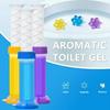 Flower Toilet Cleaner Gel Syringe Aromatic Drain Toilet Cleaning Product Air Freshener Remove Odors Deodorizing Bathroom Sticker