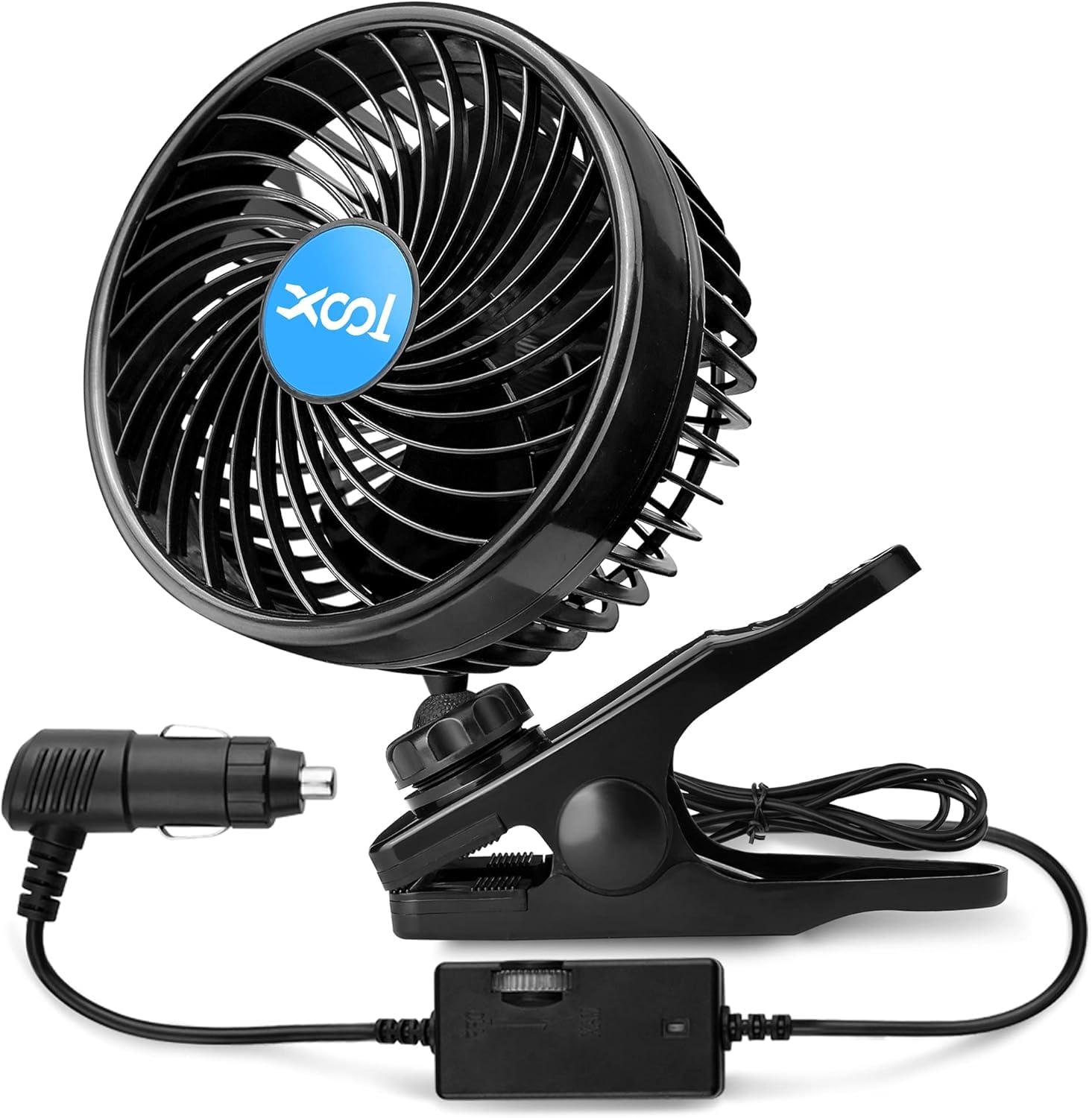 

XOOL Single Head Clip Fan, 6 Car Fan, Car Fan, Car Circulator, 360 Clip-type single-head fan (cigar
