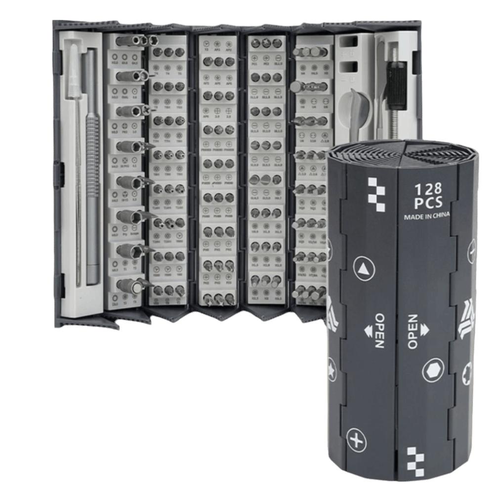 Durable Design 128-Piece Screwdriver Set Hexagonal Shaped Magnetic Repair Tool Kit  Home Repair