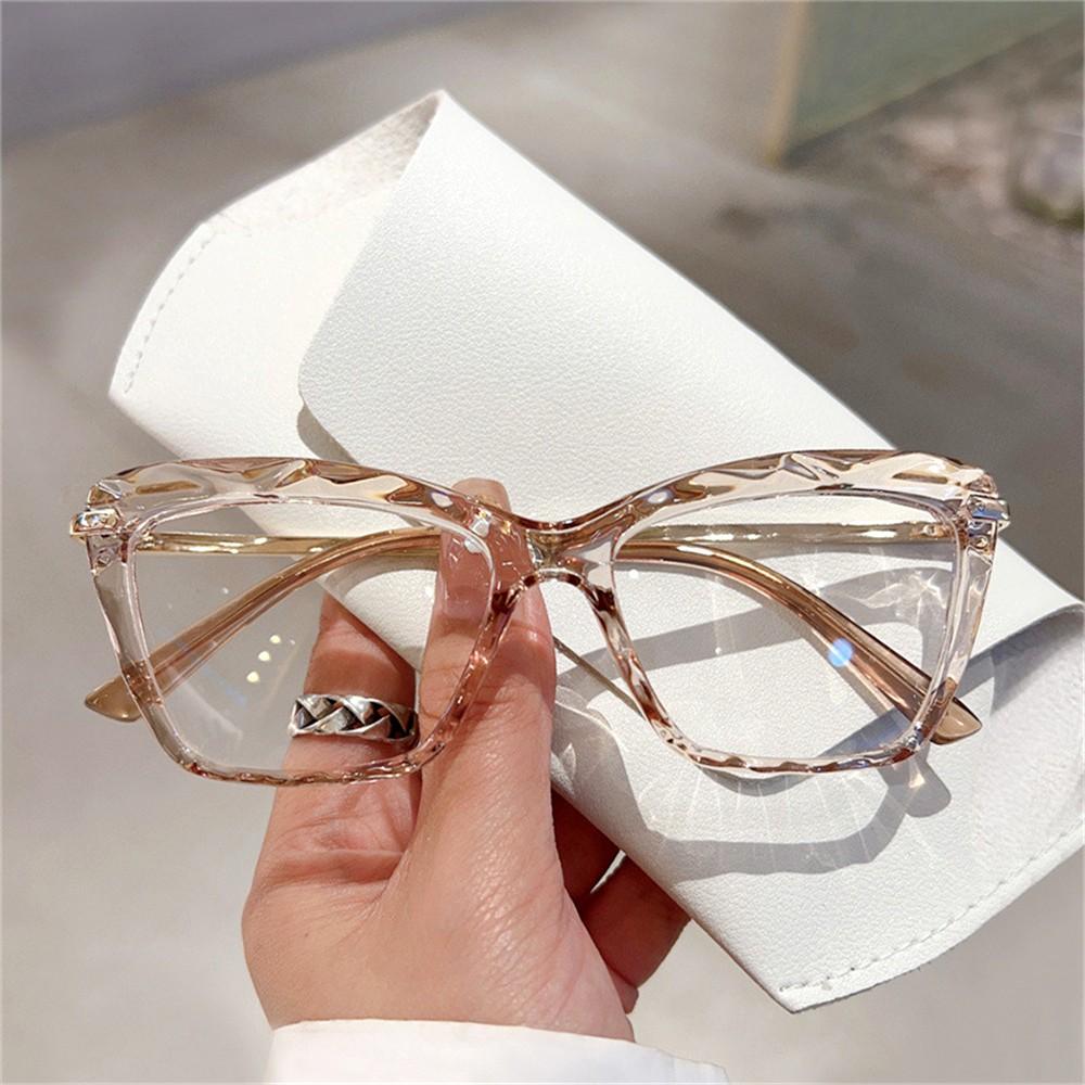 Vintage Cat Eye Rahmen Brille Frauen Mädchen Mode Transparent Anti-blau Brillen Ins Trend Dekorative Brillen Sommer Neue